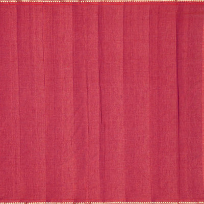 Crimson Handloom Paithani Silk Saree With Mango Buttas-Crimson