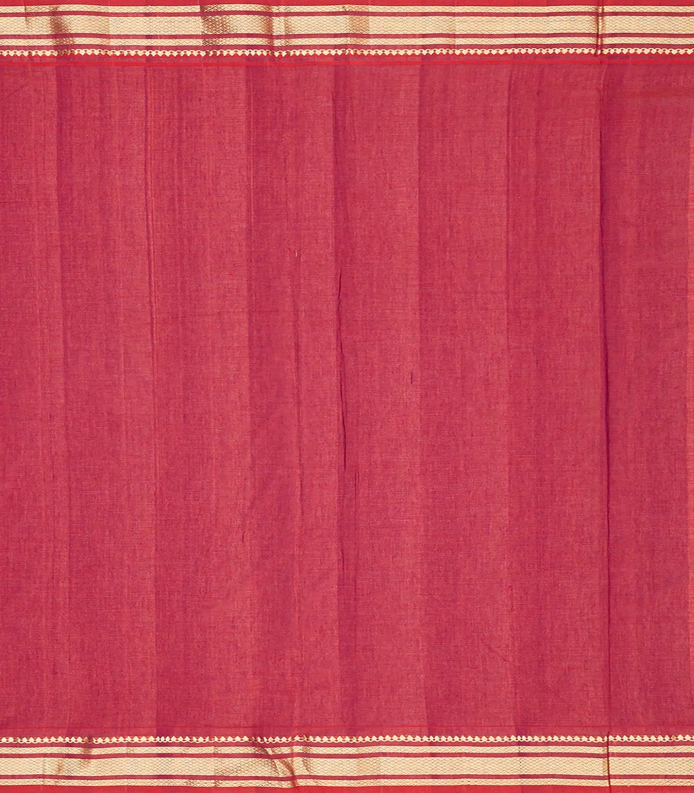 Crimson Handloom Paithani Silk Saree With Mango Buttas-Crimson