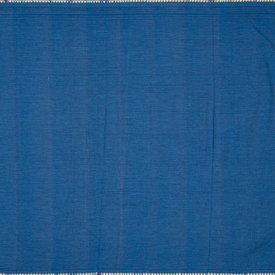 Blue Handloom Paithani Silk Saree With Kamalam Buttas-Blue