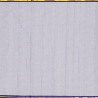 Grey Handloom Paithani Silk Saree With Kamalam Buttas-Grey