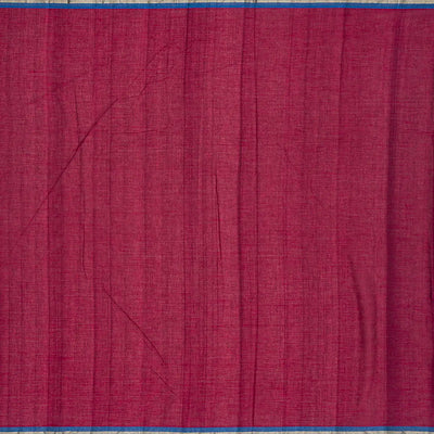 Maroon Handloom Paithani Silk Saree With Mango Buttas-Maroon