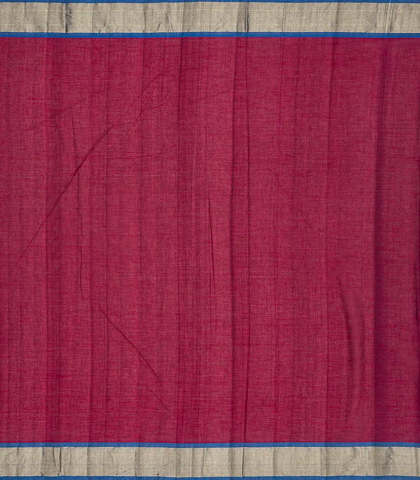 Maroon Handloom Paithani Silk Saree With Mango Buttas-Maroon