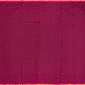 Crimson Handloom Paithani Silk Saree With Mango Zari Buttas-Crimson