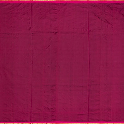 Crimson Handloom Paithani Silk Saree With Mango Zari Buttas-Crimson