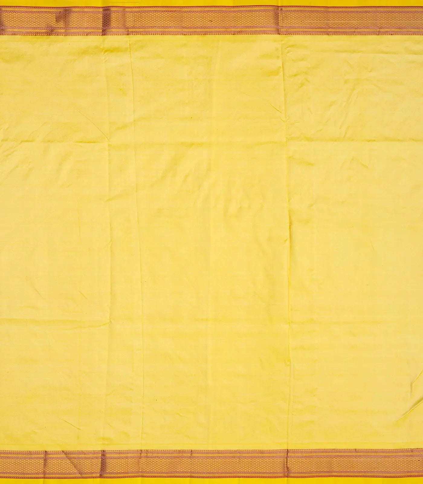 Sandal Handloom Paithani Silk Saree With Mango Buttas-Sandal