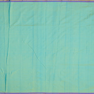 Light Blue Handloom Paithani Silk Saree With Coin Buttas-Light Blue