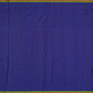 Dark Blue Handloom Paithani Silk Saree With Mango Buttas-Dark Blue