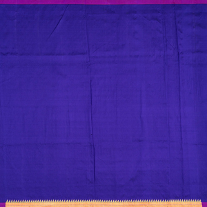 Purple Handloom Paithani Silk Saree With Annam Buttas & Temple Border-Purple