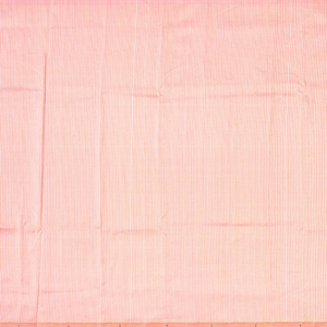 Baby Pink Handloom Paithani Silk Saree With Stripes-Baby Pink