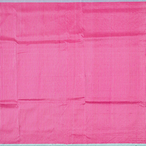 Pink Handloom Paithani Silk Saree With Stripes-Pink