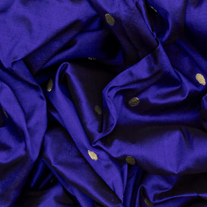 Purple Handloom Paithani Silk Saree With Meena Border & Pallu-Purple