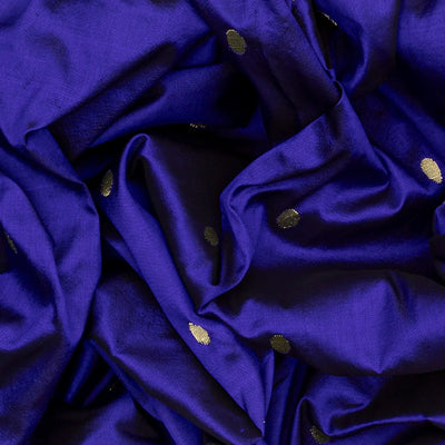 Purple Handloom Paithani Silk Saree With Meena Border & Pallu-Purple