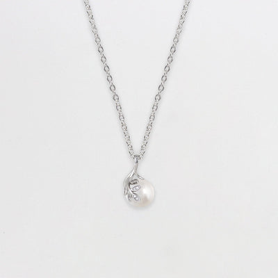 Charming Pearl Set with Link Chain