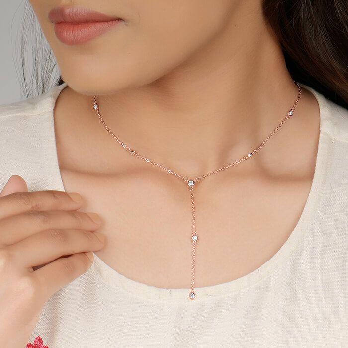 Rose Gold Constellation Y-Necklace