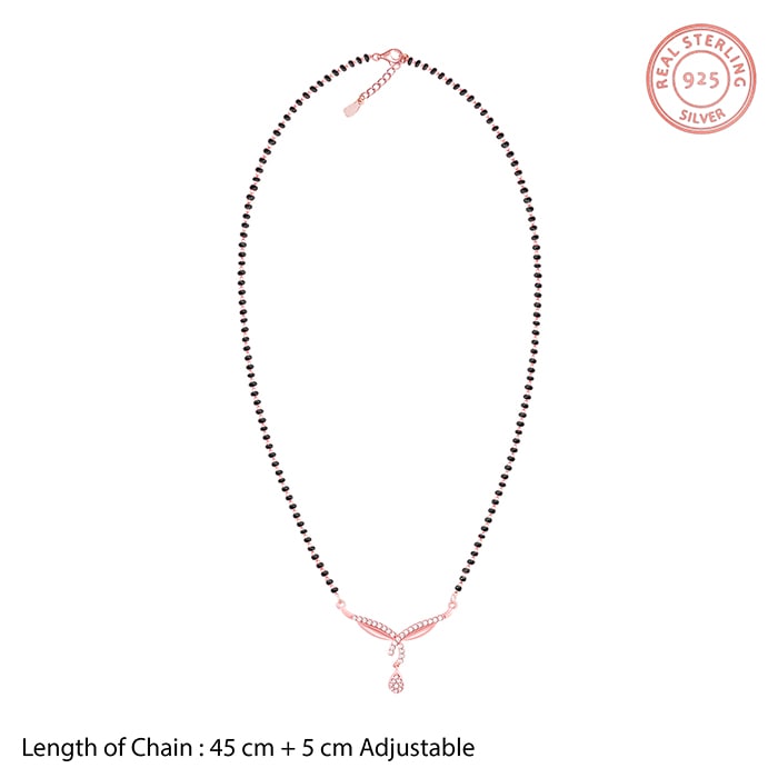 Rose Gold Vows of Love Mangalsutra