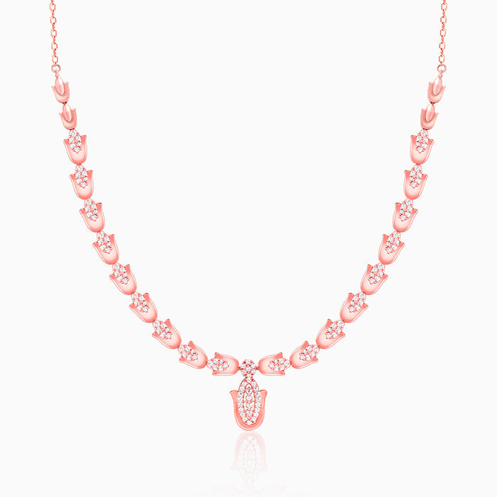 Rose Gold Classic Hamsa Necklace