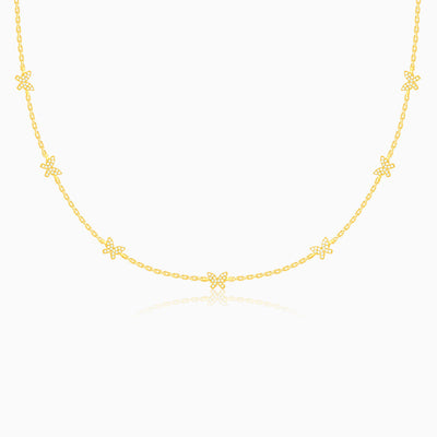 Golden Butterfly Studded Affair Necklace