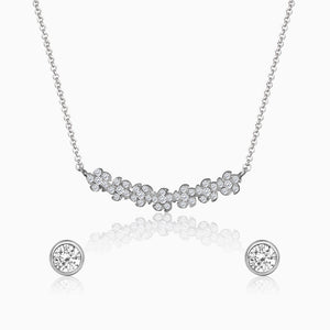 Silver Shining Zircon Set