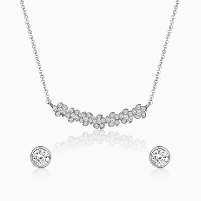 Silver Shining Zircon Set