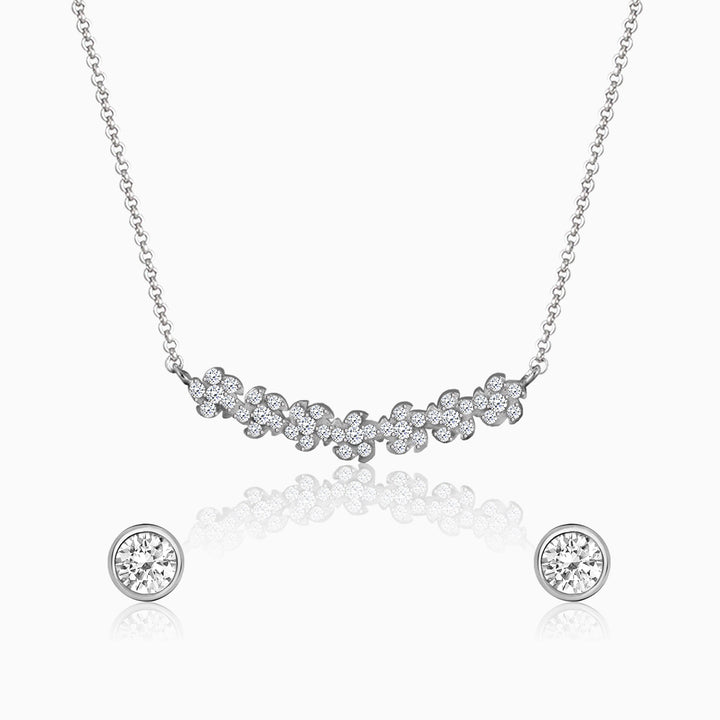 Silver Shining Zircon Set