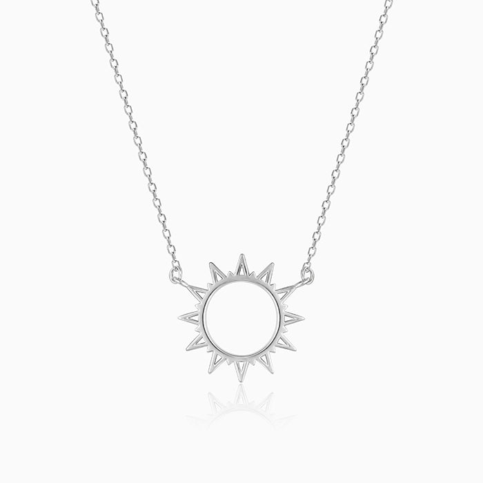 Silver Sunshine Necklace