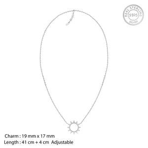 Silver Sunshine Necklace