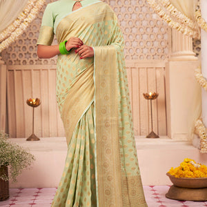 Light Green Georgette Saree