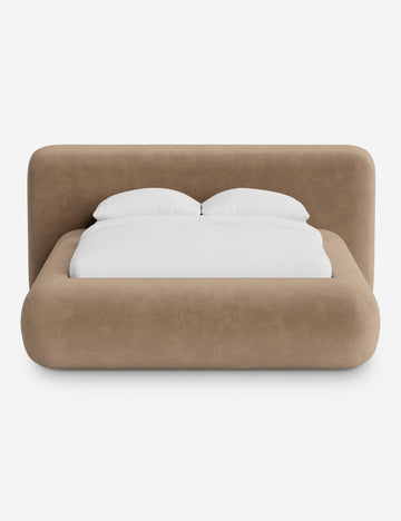 Taupe Faux Mohair