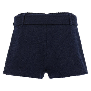 Self-Portrait Bouclé Wool Skort