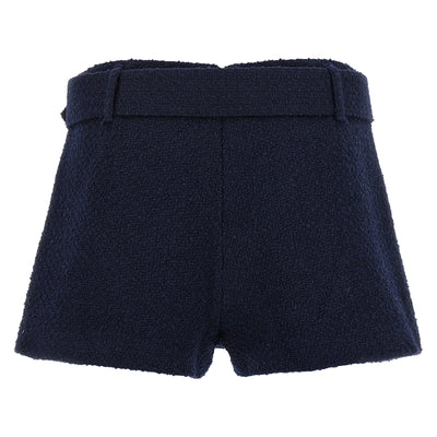 Self-Portrait Bouclé Wool Skort