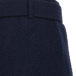 Self-Portrait Bouclé Wool Skort