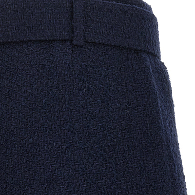 Self-Portrait Bouclé Wool Skort