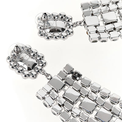 Self-Portrait Multi Crystal Droplet Earrings