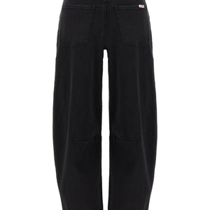 Self-Portrait Black Barrel Leg Jeans