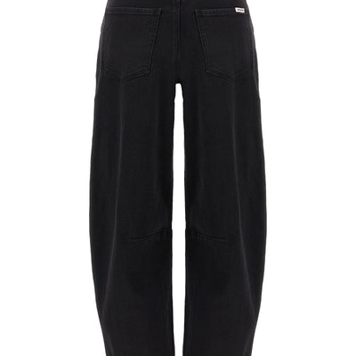 Self-Portrait Black Barrel Leg Jeans