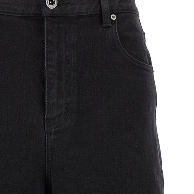 Self-Portrait Black Barrel Leg Jeans