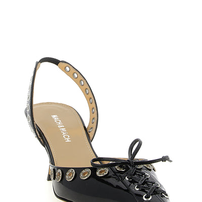 Mach & Mach Crystalized Corset Slingback
