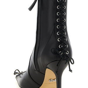 Mach & Mach Crystalized Corset Ankle Boots