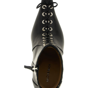 Mach & Mach Crystalized Corset Ankle Boots