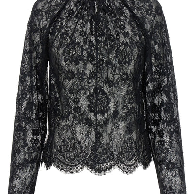 Self-Portrait Black Lace Blouse
