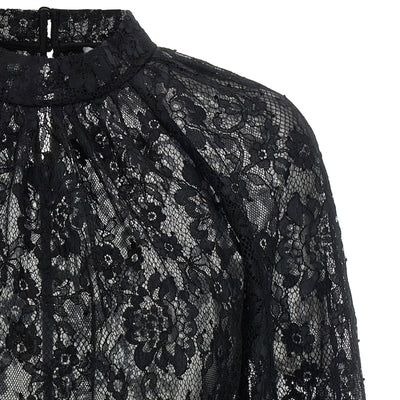 Self-Portrait Black Lace Blouse