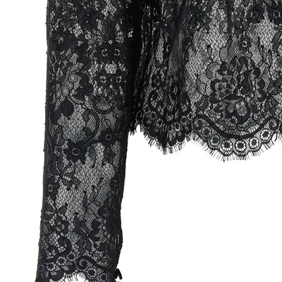 Self-Portrait Black Lace Blouse