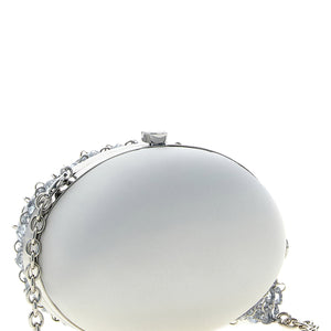 Self-Portrait Crystal Chain Clutch