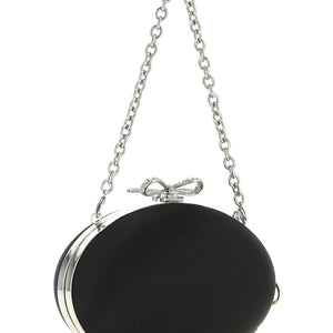 Self-Portrait Clutch Satin Oval
