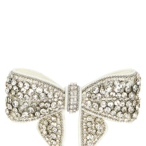 Self-Portrait Crystal Embellished Bow Hair Clip