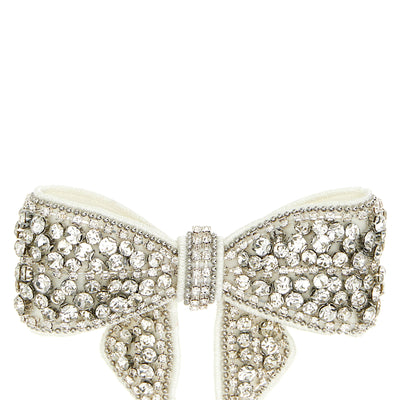 Self-Portrait Crystal Embellished Bow Hair Clip