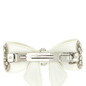 Self-Portrait Crystal Embellished Bow Hair Clip