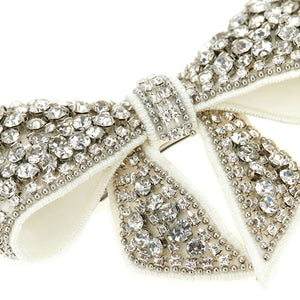 Self-Portrait Crystal Embellished Bow Hair Clip