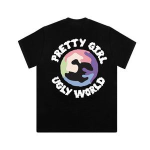 Pretty Girl Ugly World Black T-Shirt