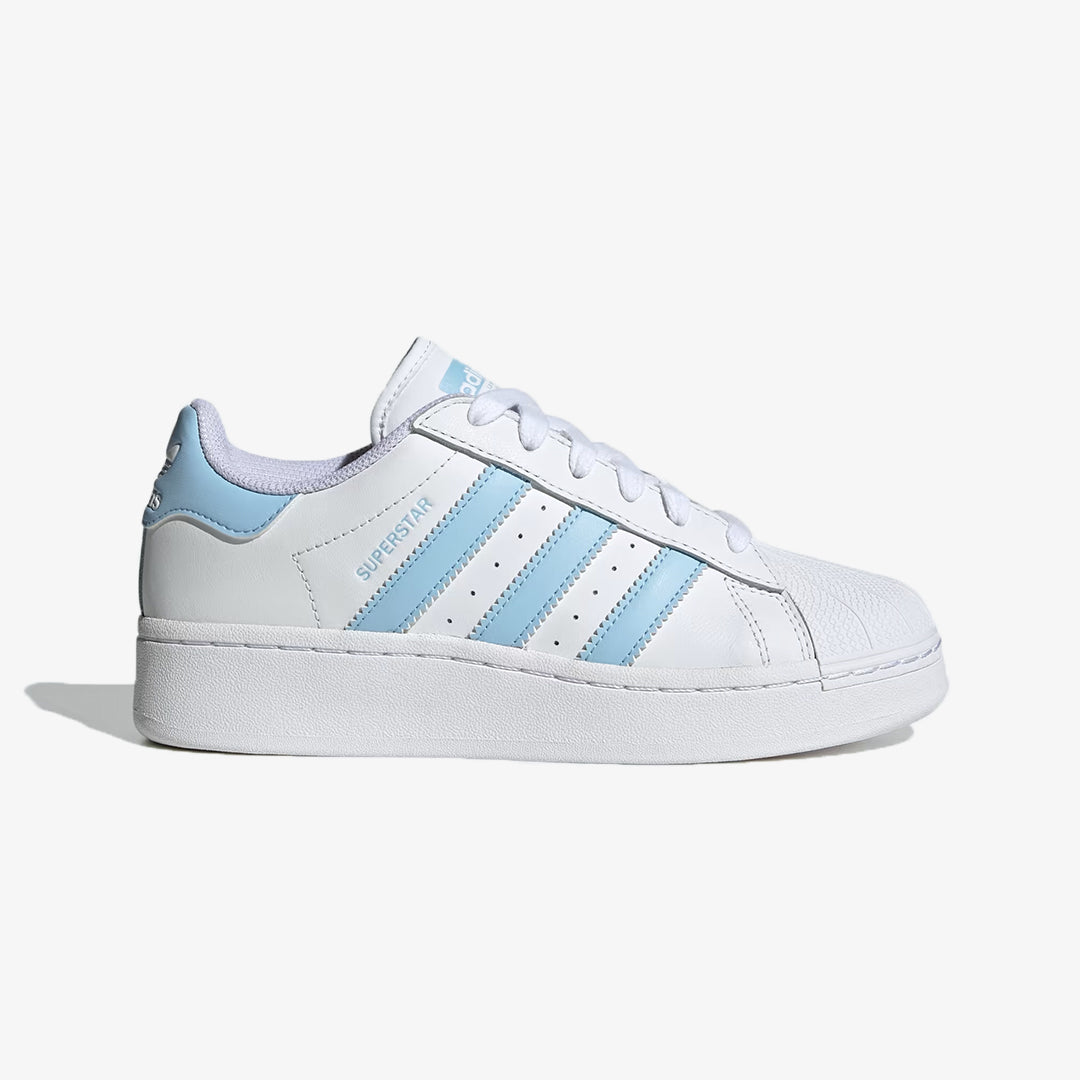 Adidas Originals | SUPERSTAR XLG TENNIS  { WHITE/SKY BLUE